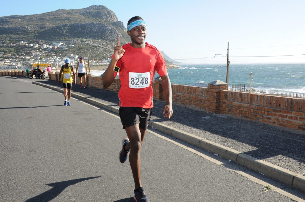 2017: Running the Cape Peninsula half marathon.
